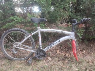 Bicicleta Montaña Blanca para reparar