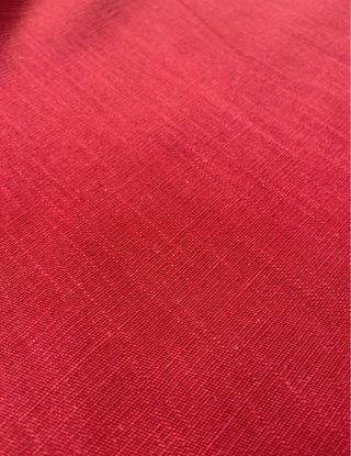 Tessuto Cotone Lino Rosso
