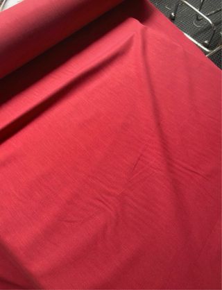Tessuto Cotone Lino Rosso
