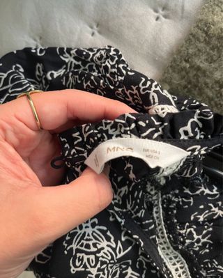 Blusa estampada manga larga