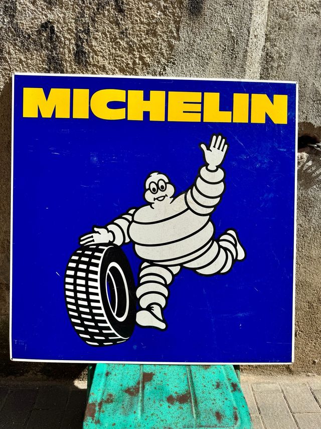 Cartel Michelin Metálico Antiguo