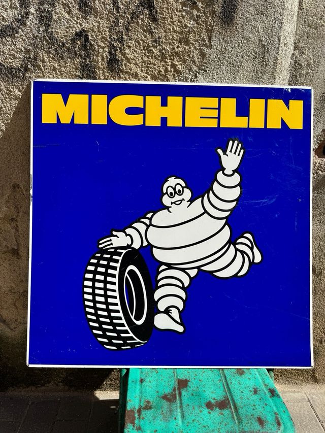 Cartel Michelin Metálico Antiguo