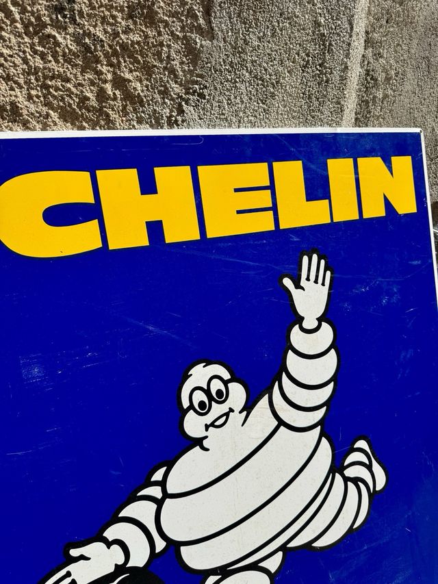 Cartel Michelin Metálico Antiguo