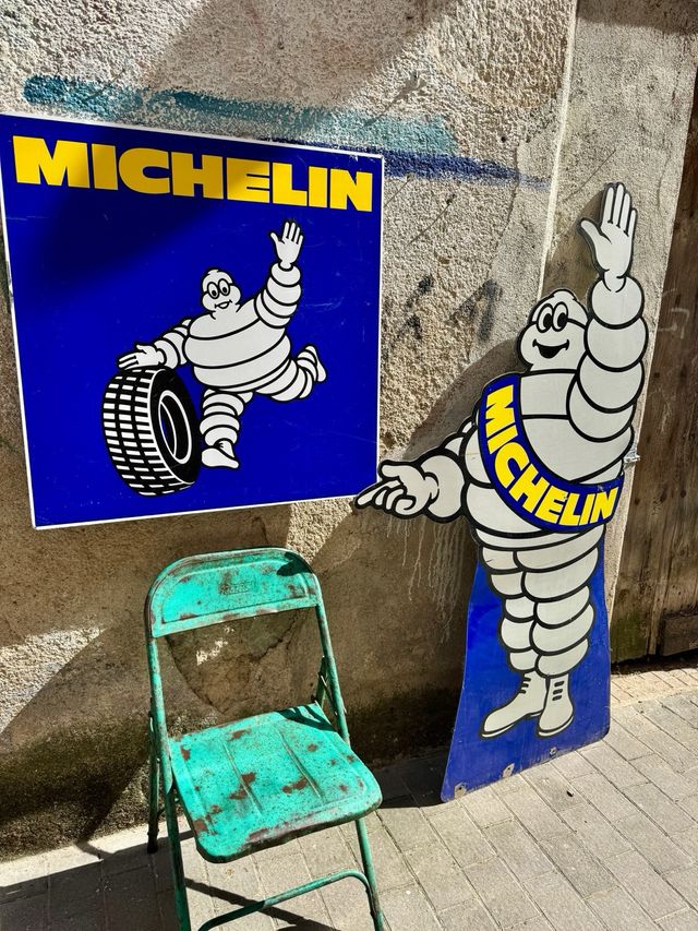 Cartel Michelin Metálico Antiguo