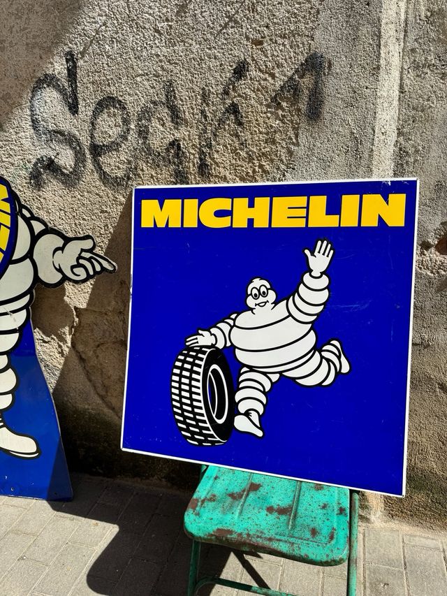 Cartel Michelin Metálico Antiguo
