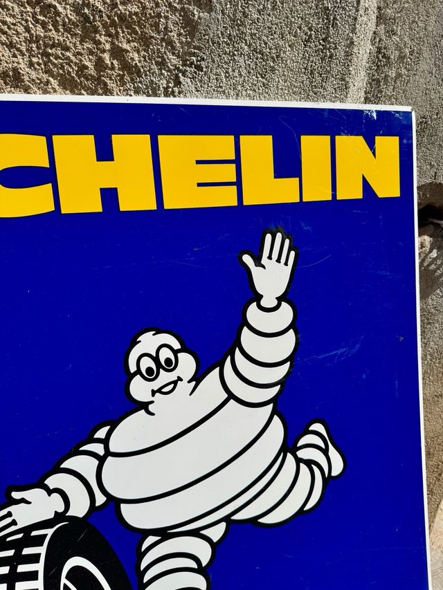 Cartel Michelin Metálico Antiguo