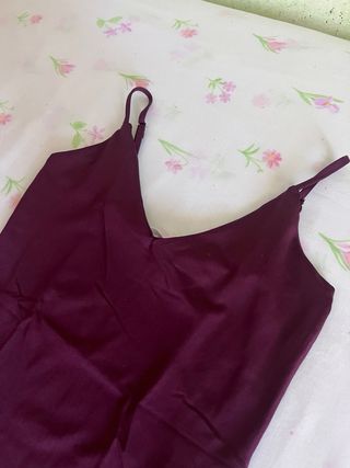 Body lencería morado tirantes finos