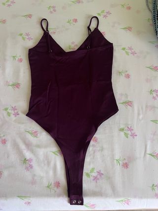 Body lencería morado tirantes finos