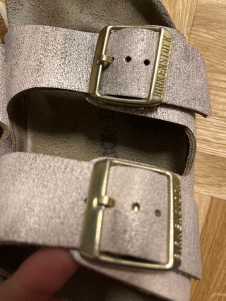 Sandalias Birkenstock Talla 39 Rosa Dorado