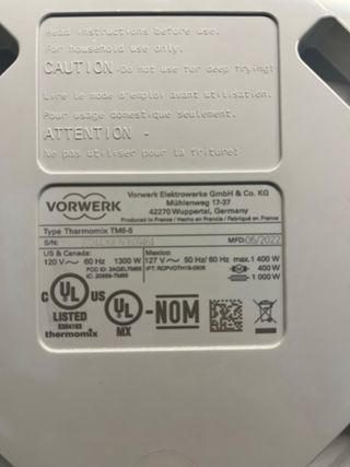 Thermomix TM6 USA y Sudamérica  negociable 