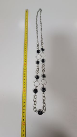 Lote 6 collares mujer plata y multicolor