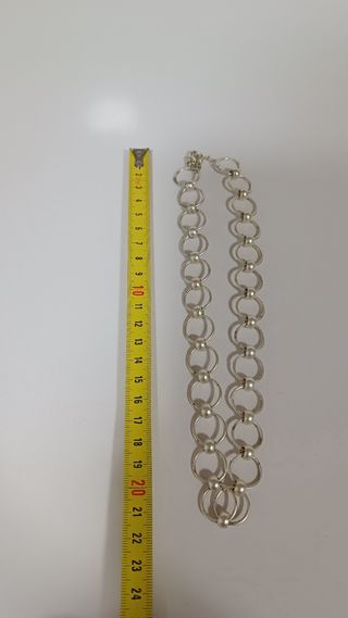 Lote 6 collares mujer plata y multicolor