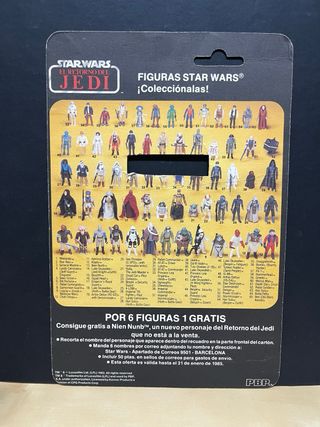 Star Wars Chewbacca El Retorno del Jedi Kenner PBP