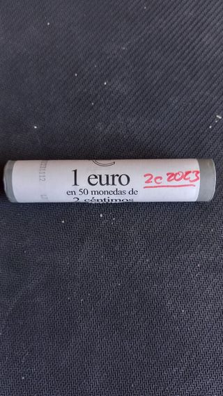 Rulos de monedas España de 50c, 20c, 10c, 5c y 2c