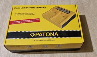 Cargador Doble Batería PATONA LCD