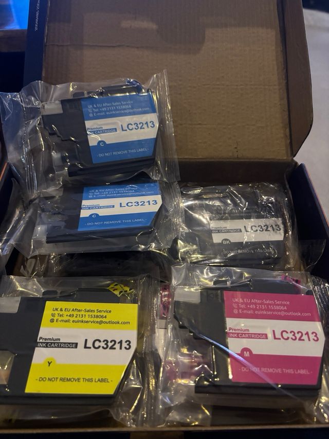 8 cartuchos tinta LC3213 Kova Associates