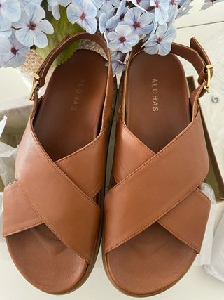 Sandalias Alohas Piel Marrón