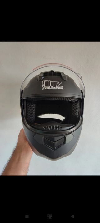 Casco Moto Modular Talla M Negro Unisex