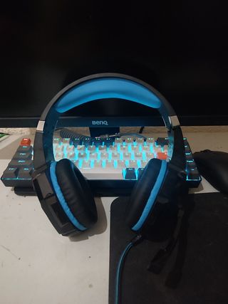 Cascos Gaming Azules y Negros