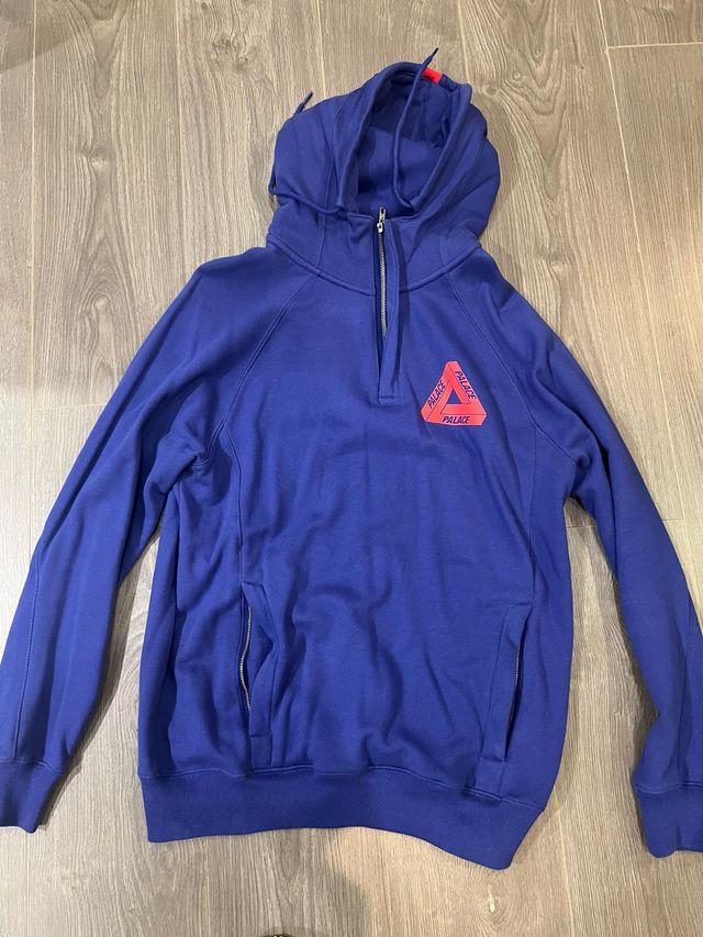 Sudadera Palace Media Cremallera Azul