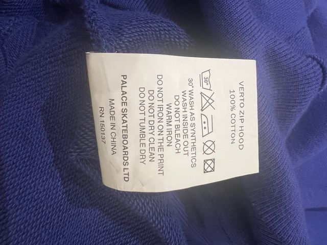 Sudadera Palace Media Cremallera Azul