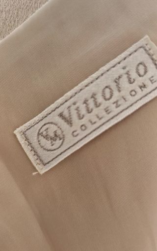 Conjunto falda y camisa beige mujer