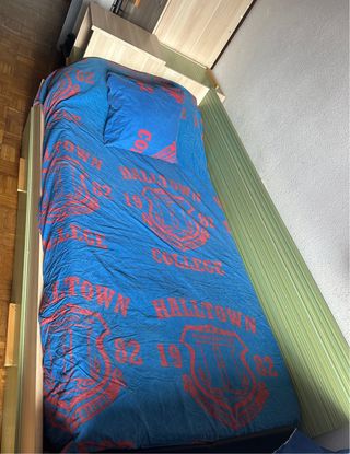 Cama nido 90 con cabecero y almacenaje