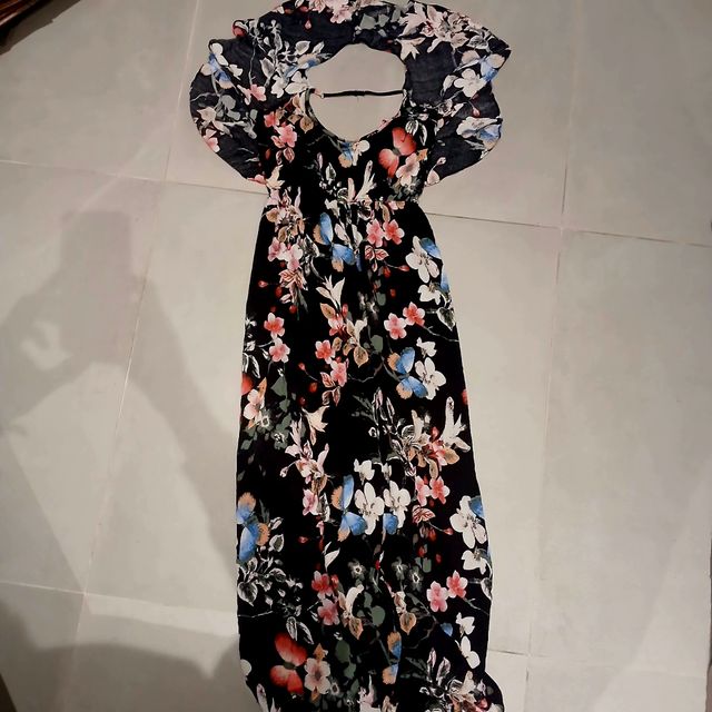 Abito lungo donna fantasia floreale XL/XXL