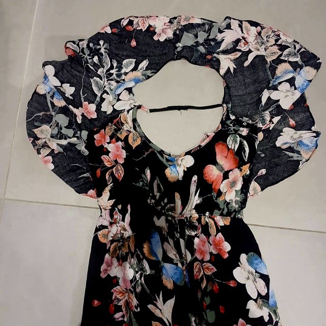 Abito lungo donna fantasia floreale XL/XXL