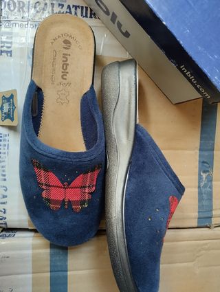 Ciabatte Inblu Donna 35 Farfalla Blu Rosso