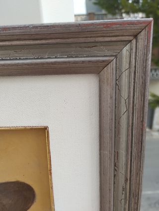 Quadro a olio con uomo anziano