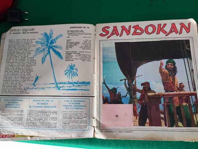Album Figurine Sandokan Panini 1976