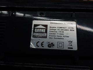 Envasadora al vacío Garhe Compact