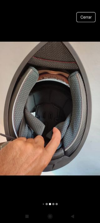 Casco Moto Integral XL Gris Dibujo Gato