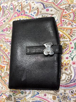 Cartera de piel Tous negra