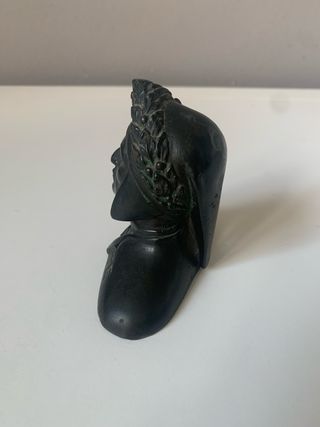 Scultura in bronzo Dante Alighieri vintage