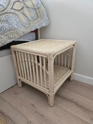 Mesillas de noche de ratán Banak Elle