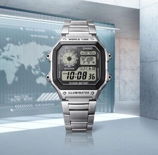 CASIO AE-1200WHD-1a/ correa metálica/oferta flash 