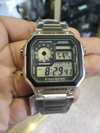 CASIO AE-1200WHD-1a/ correa metálica/oferta flash 