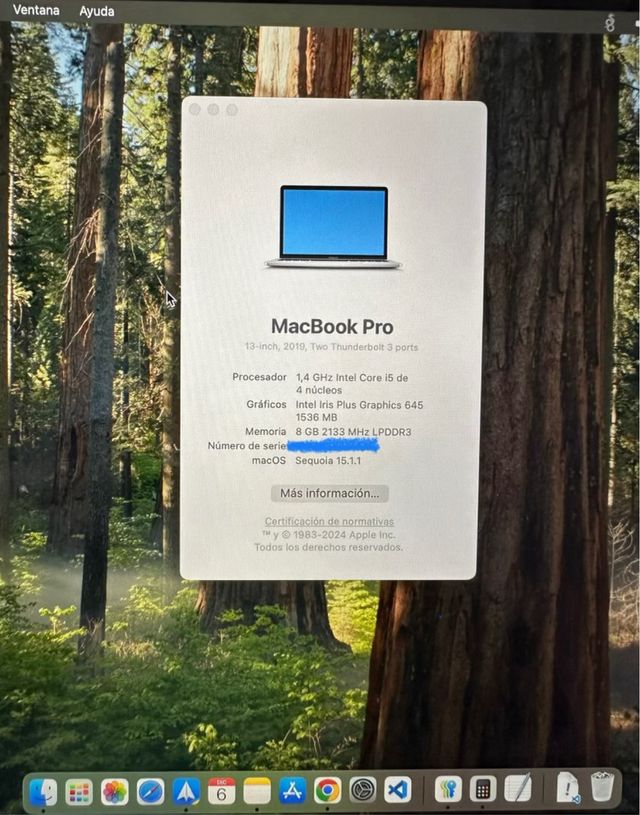 MacBook Pro Apple Plata con touchpad