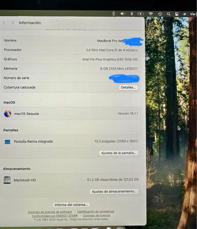 MacBook Pro Apple Plata con touchpad