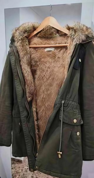 Parka verde mujer