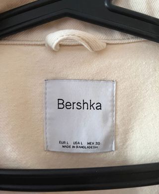 Cazadora vaquera Bershka beige
