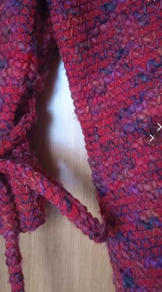 Chaqueta Adolfo Domínguez jaspeada roja T40