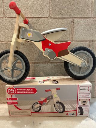Moto de madera sin pedales Playtive
