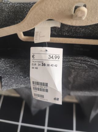 Pantalón mujer gris plateado