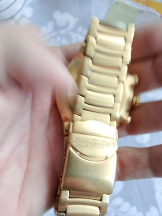 No funciona - Reloj Swatch Irony Hombre Dorado