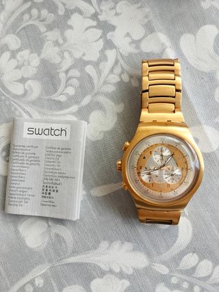 No funciona - Reloj Swatch Irony Hombre Dorado