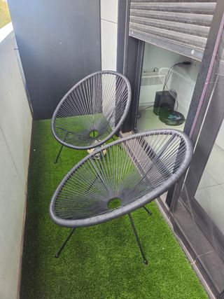 2 Sillas Acapulco Negras