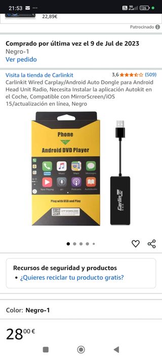 Carlin Kit Android Auto Dongle